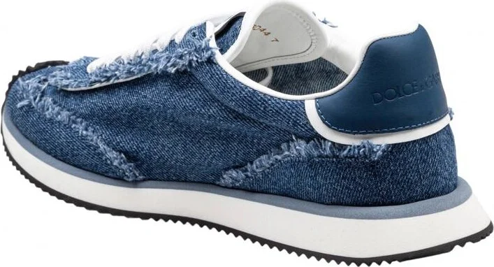 Dolce & Gabbana Sneakers In Denim And Nappa - Image 4