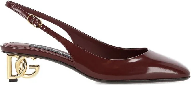 Dolce & Gabbana Square Toe Slingback Pumps