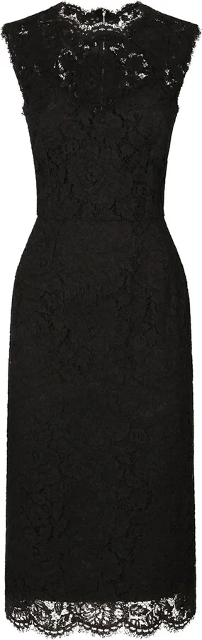 Dolce & Gabbana Stretch-Lace Midi Dress