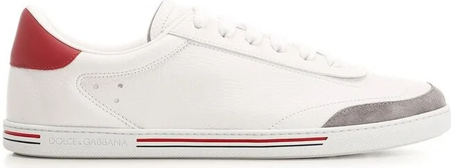 Dolce & Gabbana Stripe-Detailed Round Toe Sneakers