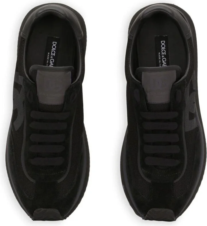 Dolce & Gabbana Suede And Mesh Dg Cushion Sneakers Shoes - Image 4