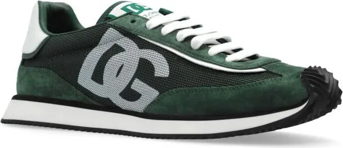 Dolce & Gabbana Suede And Mesh Dg Cushion Sneakers Shoes - Image 3
