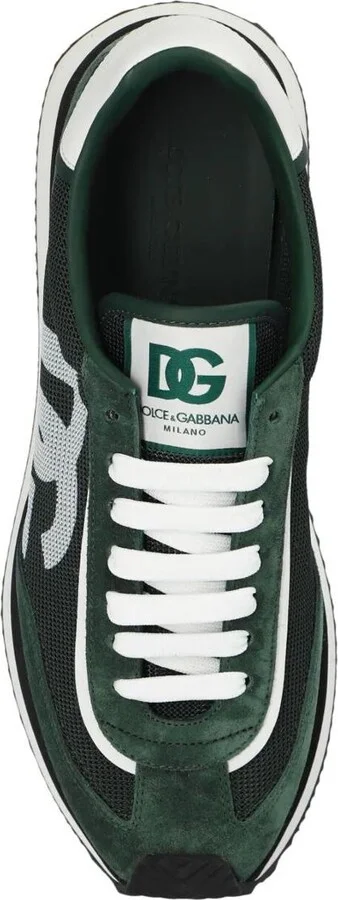 Dolce & Gabbana Suede And Mesh Dg Cushion Sneakers Shoes - Image 5