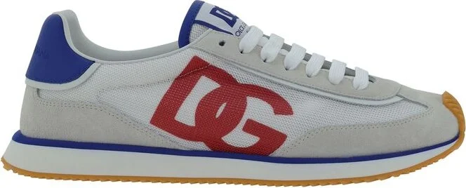 Dolce & Gabbana Suede And Mesh Dg Cushion Sneakers Shoes - Image 6