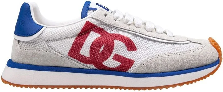 Dolce & Gabbana Suede And Mesh Dg Cushion Sneakers Shoes - Image 7