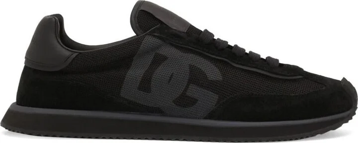 Dolce & Gabbana Suede And Mesh Dg Cushion Sneakers Shoes