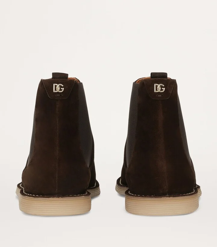 Dolce & Gabbana Suede Chelsea Boots - Image 4