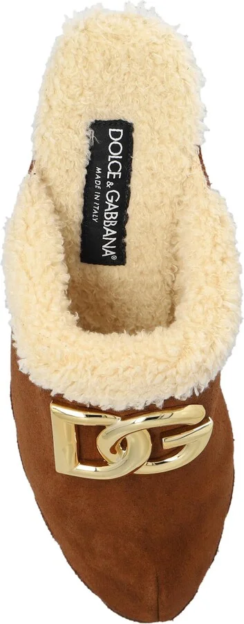 Dolce & Gabbana Suede Clogs - Image 4