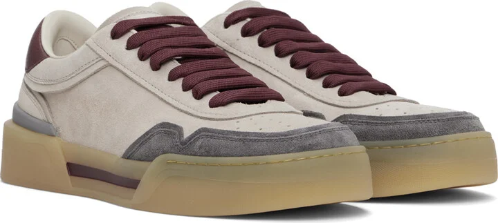 Dolce&Gabbana Taupe New Roma Sneakers - Image 4