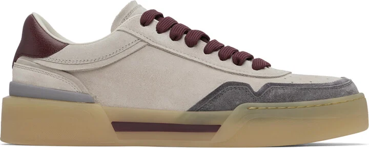Dolce&Gabbana Taupe New Roma Sneakers