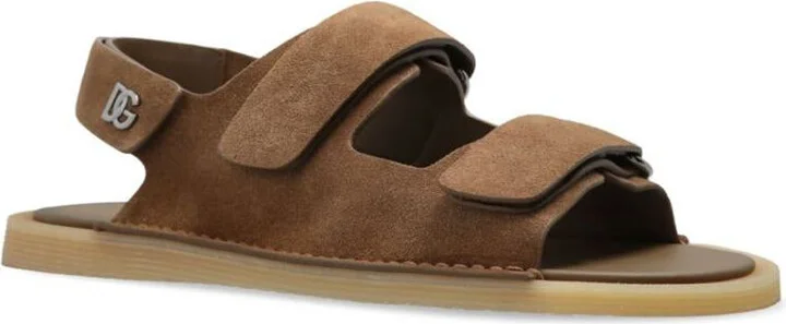 Dolce & Gabbana Touch-Strap Suede Sandals Shoes - Image 2
