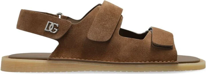 Dolce & Gabbana Touch-Strap Suede Sandals Shoes