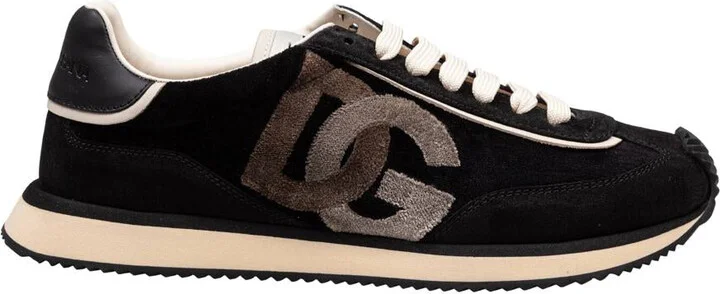Dolce & Gabbana Velvet And Suede Sneakers