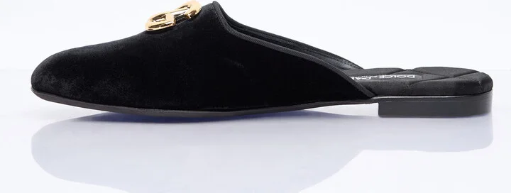 Dolce & Gabbana Velvet Mules - Woman Mules Black Eu - 38 - Image 4