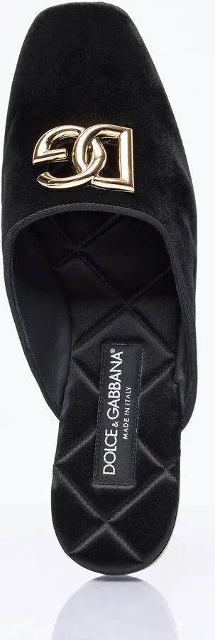 Dolce & Gabbana Velvet Mules - Woman Mules Black Eu - 38 - Image 7