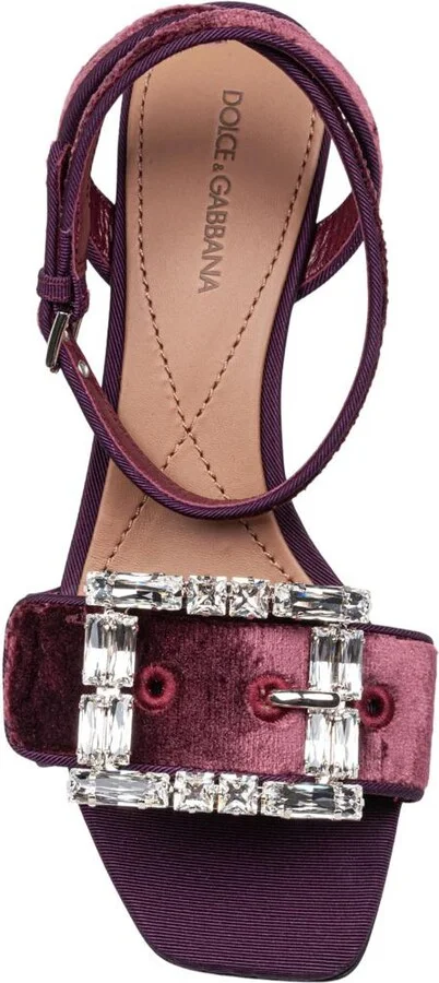 Dolce & Gabbana Velvet Sandal - Image 2