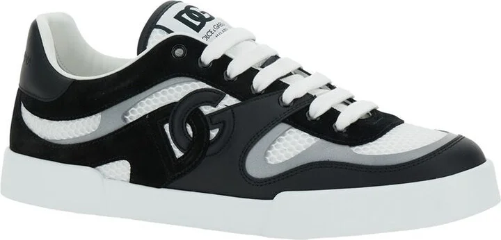 Dolce & Gabbana White And Black Sneakers - Image 3