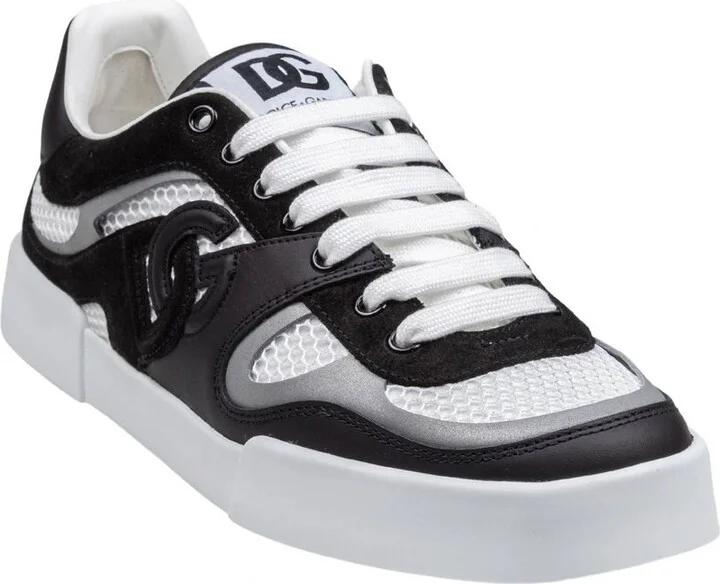 Dolce & Gabbana White And Black Sneakers - Image 4