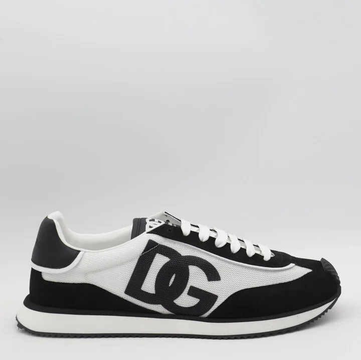 Dolce & Gabbana White And Black Sneakers