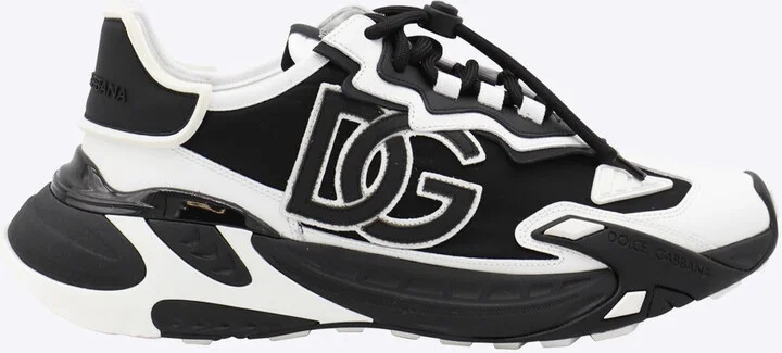 Dolce & Gabbana White And Black Sneakers