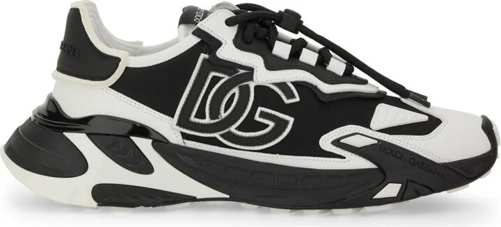 Dolce & Gabbana White And Black Sneakers