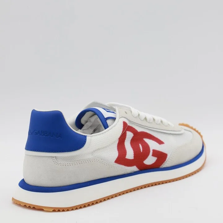 Dolce & Gabbana White And Blue Sneakers - Image 2