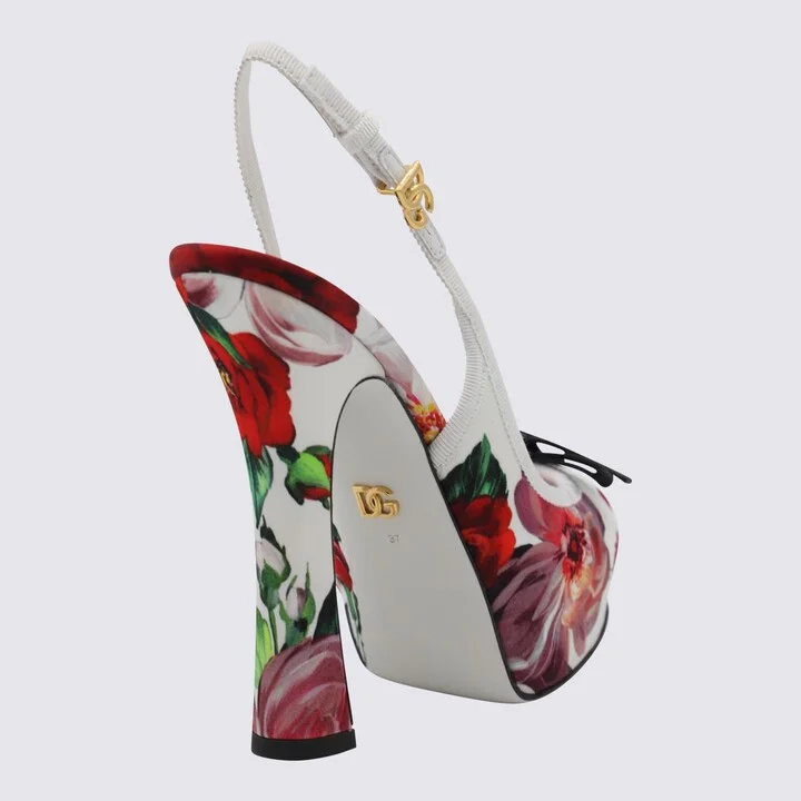 Dolce & Gabbana White And Multicolor Pumps - Image 2