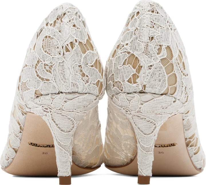 Dolce&Gabbana White Bellucci Heels - Image 2