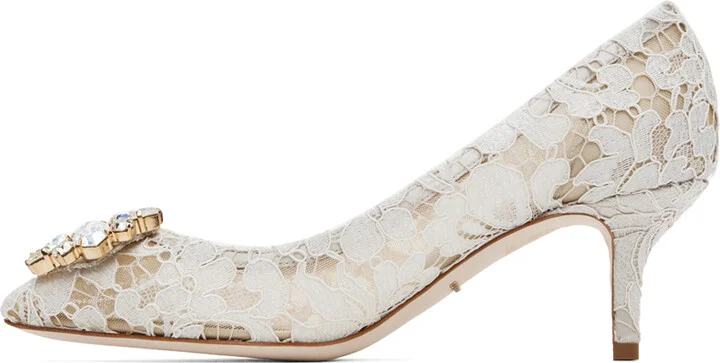 Dolce&Gabbana White Bellucci Heels - Image 3