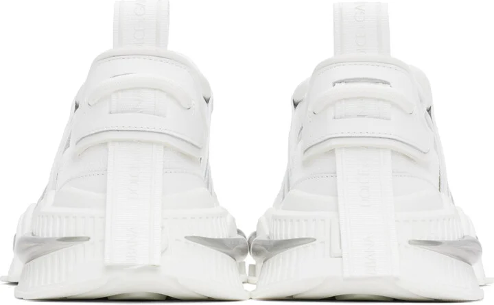 Dolce&Gabbana White Mixed-Material Airmaster Sneakers - Image 2