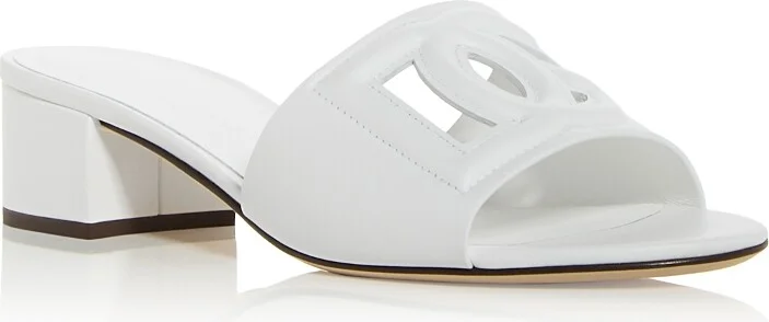 Dolce & Gabbana Women's Block Heel Slide Sandals