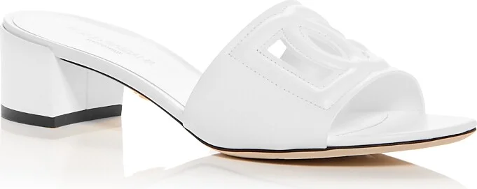 Dolce & Gabbana Women's Block Heel Slide Sandals