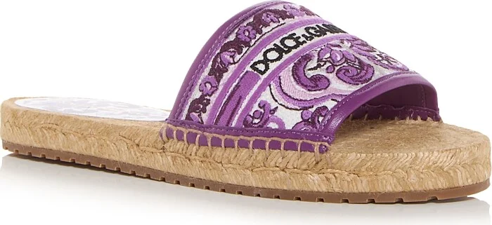 Dolce & Gabbana Women's Espadrille Slide Sandals