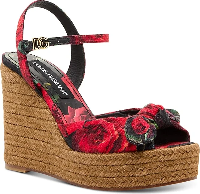 Dolce & Gabbana Women's Espadrille Wedge Sandals