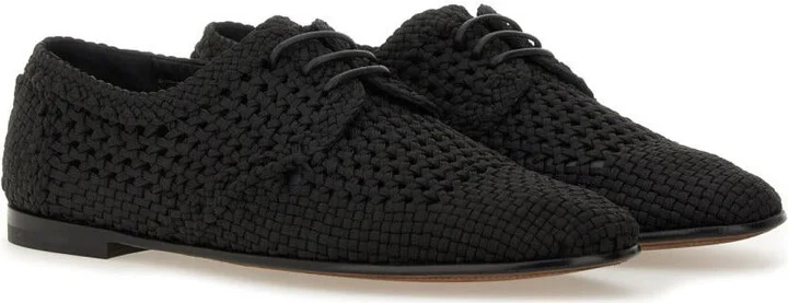 Dolce & Gabbana Woven Fabric "Derby" Shoe - Image 2