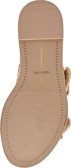 Dolce Vita Alaina Women's Sandals Light Natural Raffia : 8.5 M, Leather - Image 3