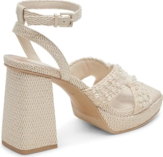 Dolce Vita Aries Pearl-127 Women's Sandals Vanilla Pearl : 10 M, Leather - Image 3