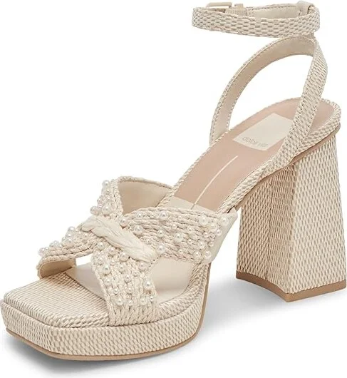 Dolce Vita Aries Pearl-127 Women's Sandals Vanilla Pearl : 10 M, Leather - Image 5