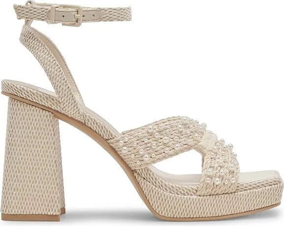Dolce Vita Aries Pearl-127 Women's Sandals Vanilla Pearl : 10 M, Leather - Image 6