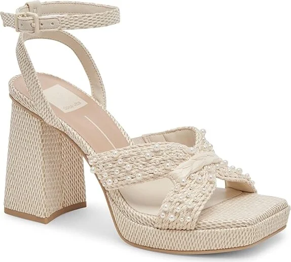 Dolce Vita Aries Pearl-127 Women's Sandals Vanilla Pearl : 10 M, Leather