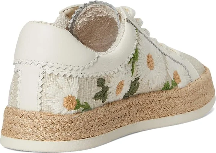 Dolce Vita Azalia Women's Sandals White Floral Raffia : 8.5 M - Image 4