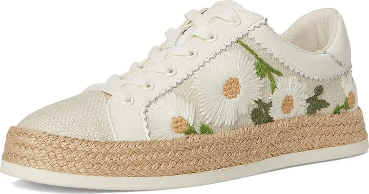 Dolce Vita Azalia Women's Sandals White Floral Raffia : 8.5 M - Image 5