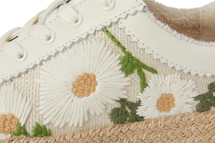Dolce Vita Azalia Women's Sandals White Floral Raffia : 8.5 M - Image 7