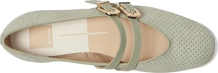 Dolce Vita Baylee Women's Flat Shoes Jade Perforated Suede : 10 M - Image 2