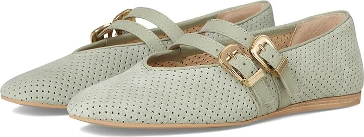 Dolce Vita Baylee Women's Flat Shoes Jade Perforated Suede : 10 M