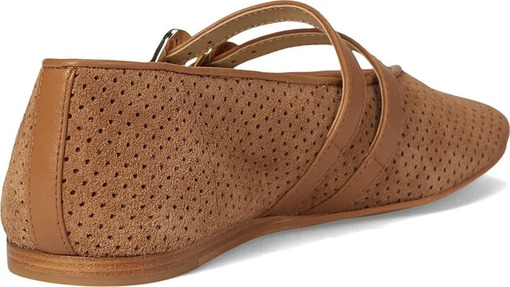 Dolce Vita Baylee Women's Flat Shoes Pecan Perforated Suede : 7.5 M - Image 4