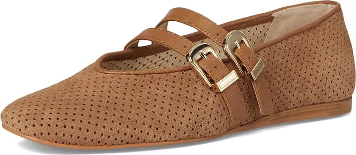 Dolce Vita Baylee Women's Flat Shoes Pecan Perforated Suede : 7.5 M - Image 5