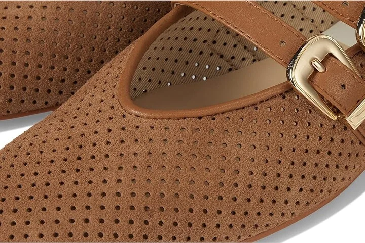 Dolce Vita Baylee Women's Flat Shoes Pecan Perforated Suede : 7.5 M - Image 7
