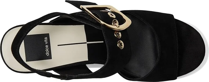 Dolce Vita Baylin Women's Sandals Onyx Suede : 8.5 M, Rubber/Suede - Image 2