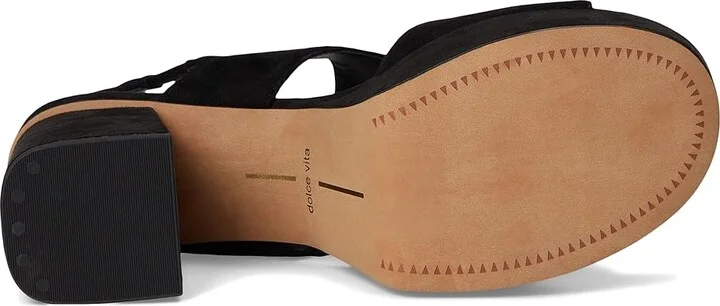 Dolce Vita Baylin Women's Sandals Onyx Suede : 8.5 M, Rubber/Suede - Image 3
